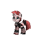 Size: 80x80 | Tagged: safe, derpibooru import, oc, oc:scarlet rebel, unofficial characters only, pony, unicorn, pony town, anarchy, clothes, punk, redhead, simple background, solo, stockings, thigh highs, transparent background