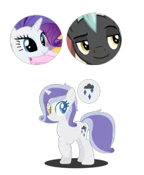 Size: 638x778 | Tagged: safe, artist:moonstoonliquor, derpibooru import, rarity, thunderlane, oc, oc:diamond showers, pony, unicorn, base used, colored pupils, female, heterochromia, male, mare, offspring, parent:rarity, parent:thunderlane, parents:rarilane, raised hoof, rarilane, shipping, simple background, straight, transparent background