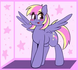 Size: 2200x1965 | Tagged: safe, artist:graphene, derpibooru import, oc, oc:stardrop, unofficial characters only, pegasus, pony, cute, ocbetes, smiling, solo