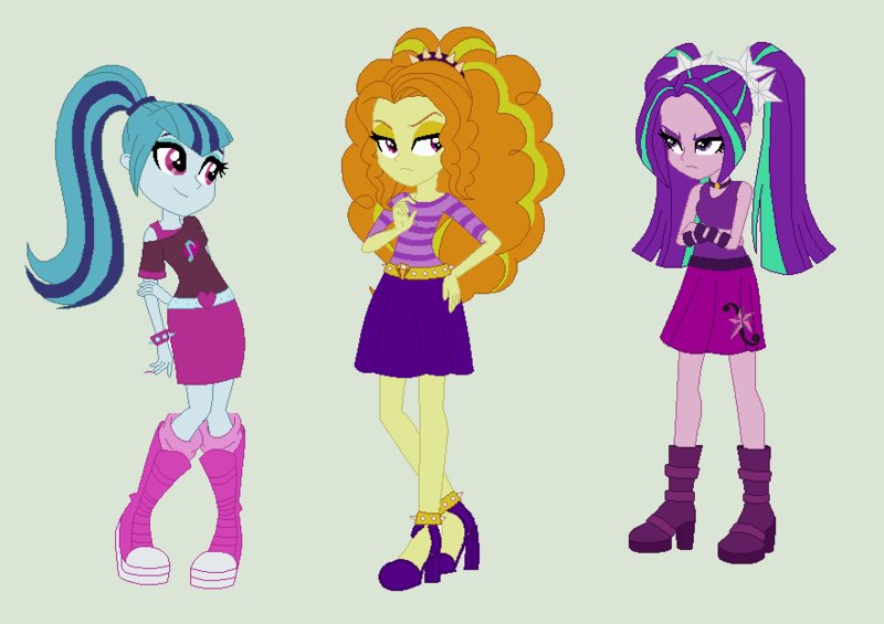 Size: 883x624 | Tagged: safe, artist:gaamatsugirl565, derpibooru import, adagio dazzle, aria blaze, sonata dusk, equestria girls, the dazzlings