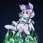 Size: 900x900 | Tagged: explicit, artist:paperbagpony, derpibooru import, oc, oc:cloud steel, unofficial characters only, pony, female, nudity, simple background, solo, solo female, tentacle porn, tentacles, tentacles on female, transparent background, vagina