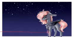 Size: 2820x1431 | Tagged: safe, artist:sweetmelon556, derpibooru import, oc, oc:immish, unofficial characters only, pegasus, pony, jewelry, male, necklace, night, red string of destiny, solo, stallion