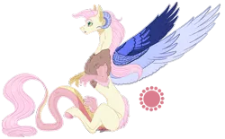 Size: 1375x853 | Tagged: artist:bijutsuyoukai, derpibooru import, draconequus, hybrid, interspecies offspring, oc, offspring, parent:discord, parent:fluttershy, parents:discoshy, safe, simple background, solo, transparent background, unofficial characters only