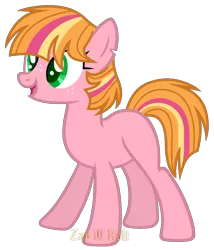 Size: 1438x1679 | Tagged: safe, artist:detoxx-retoxx, derpibooru import, oc, unofficial characters only, earth pony, pony, base used, blank flank, female, freckles, mare, offspring, parent:big macintosh, parent:twilight sparkle, parents:twimac, simple background, solo, transparent background