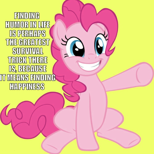 Size: 500x500 | Tagged: advice, derpibooru import, grin, happy, inspiration, meme, motivation, pinkie pie, safe, sitting, smiley face, smiling, solo