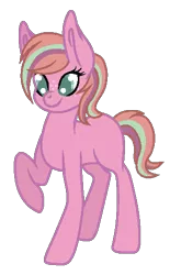 Size: 317x512 | Tagged: safe, artist:otakuchicky1, derpibooru import, oc, unofficial characters only, earth pony, pony, base used, blank flank, female, freckles, mare, offspring, parent:big macintosh, parent:starlight glimmer, parents:glimmermac, raised hoof, simple background, solo, transparent background