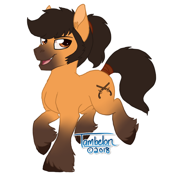 Size: 800x800 | Tagged: safe, artist:tambelon, derpibooru import, oc, oc:flintlock, unofficial characters only, earth pony, pony, male, solo, stallion, unshorn fetlocks