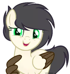 Size: 531x562 | Tagged: safe, artist:venomns, derpibooru import, oc, oc:juvie, unofficial characters only, pegasus, pony, colored wings, female, mare, multicolored wings, simple background, solo, transparent background, wing hands