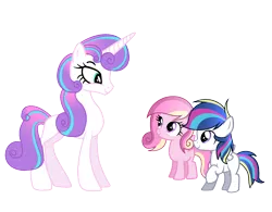 Size: 1576x1232 | Tagged: safe, artist:thesmall-artist, derpibooru import, princess flurry heart, oc, oc:crystal stone, pegasus, pony, brother and sister, colt, female, filly, male, offspring, older, parent:princess cadance, parent:shining armor, parents:shiningcadance, siblings, simple background, sisters, transparent background