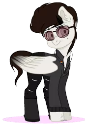 Size: 786x1110 | Tagged: safe, artist:venomns, derpibooru import, oc, oc:venom, pegasus, pony, base used, clothes, jacket, male, simple background, solo, stallion, sunglasses, transparent background