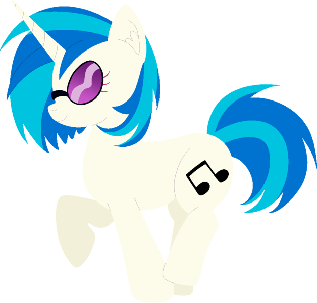 Size: 1002x958 | Tagged: artist:quartziie, derpibooru import, raised hoof, safe, simple background, solo, transparent background, vinyl scratch