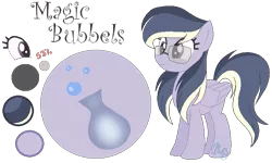 Size: 725x434 | Tagged: safe, artist:marielle5breda, derpibooru import, oc, oc:magic bubbles, unofficial characters only, pegasus, pony, female, glasses, magical lesbian spawn, mare, offspring, parent:derpy hooves, parent:twilight sparkle, parents:twerpy, reference sheet, simple background, solo, transparent background