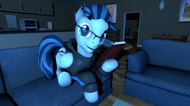 Size: 1024x576 | Tagged: safe, artist:jade4ink, derpibooru import, oc, oc:nexus, pegasus, pony, 3d, male, reading, source filmmaker