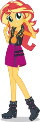 Size: 200x600 | Tagged: safe, derpibooru import, edit, sunset shimmer, comic:a new change, equestria girls, 1000 hours in ms paint, peace sign, pregnant, pregnant edit, simple background, solo, teen pregnancy, transparent background