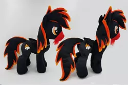 Size: 2280x1512 | Tagged: safe, artist:epicrainbowcrafts, derpibooru import, oc, unofficial characters only, pegasus, pony, beard, facial hair, irl, male, photo, plushie, red and black oc, solo, stallion