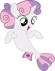 Size: 5698x7398 | Tagged: safe, artist:shutterflyeqd, derpibooru import, sweetie belle, pony, seapony (g4), surf and/or turf, absurd resolution, cute, diasweetes, female, filly, open mouth, sea-mcs, seaponified, seapony sweetie belle, simple background, smiling, solo, species swap, transparent background, vector