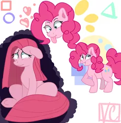Size: 5396x5476 | Tagged: safe, artist:victoria3shine, derpibooru import, pinkie pie, pony, absurd resolution, crying, cute, female, happy, mare, pinkamena diane pie, sad, sitting, smiling, solo, standing, teary eyes, tongue out, underhoof