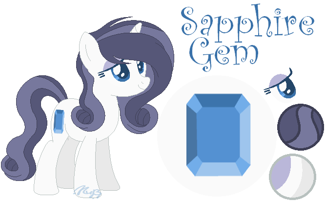 Size: 668x413 | Tagged: safe, artist:marielle5breda, derpibooru import, oc, oc:sapphire gem, unofficial characters only, pony, unicorn, female, mare, offspring, parent:fancypants, parent:rarity, parents:raripants, reference sheet, simple background, solo, transparent background