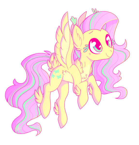 Size: 2555x2673 | Tagged: safe, artist:villiethedj, derpibooru import, fluttershy, pegasus, pony, ear fluff, looking up, simple background, smiling, solo, spread wings, tail feathers, transparent background, wings