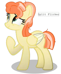 Size: 822x992 | Tagged: safe, artist:deerloud, derpibooru import, oc, oc:split flicker, pegasus, pony, female, mare, offspring, parent:sunburst, parent:vapor trail, simple background, solo, transparent background