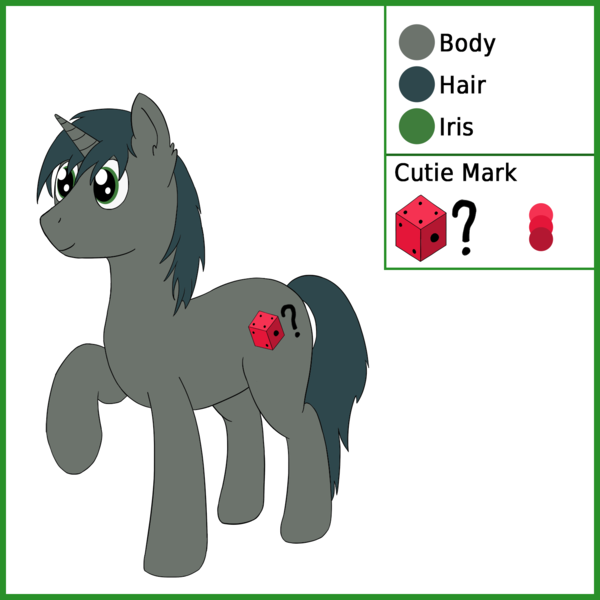 Size: 1500x1500 | Tagged: safe, artist:da random, derpibooru import, oc, oc:da random, unofficial characters only, unicorn, cutie mark, ear fluff, male, reference sheet, simple background, solo, stallion