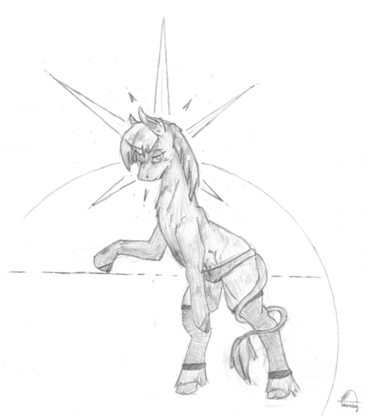 Size: 2912x3304 | Tagged: questionable, artist:the-earliest-light, derpibooru import, twilight sparkle, classical unicorn, pony, unicorn, bipedal, black and white, blank flank, cameltoe, clothes, cloven hooves, crotchboobs, cutie mark, female, grayscale, leaning, leg warmers, leonine tail, mare, monochrome, nipples, nudity, panties, pencil drawing, socks, solo, solo female, teats, traditional art, underwear, unicorn twilight, unshorn fetlocks