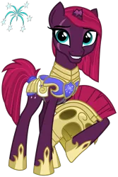 Size: 2000x3000 | Tagged: safe, artist:cheezedoodle96, derpibooru import, fizzlepop berrytwist, tempest shadow, pony, unicorn, my little pony: the movie, .svg available, alternate hairstyle, armor, broken horn, cutie mark, eye scar, female, grin, headcanon, helmet, hoof hold, looking at you, mare, raised hoof, reformed, royal guard, royal guard armor, scar, show accurate, simple background, smiling, solo, svg, tail wrap, tempest becomes a royal guard, transparent background, vector
