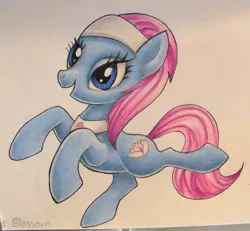 Size: 837x774 | Tagged: safe, artist:andpie, derpibooru import, lotus blossom, earth pony, pony, female, mare, solo, traditional art