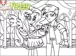 Size: 630x464 | Tagged: safe, derpibooru import, big macintosh, fluttershy, equestria girls, baby, coloring page, female, flash game, fluttermac, fynsy, male, offspring, parent:big macintosh, parent:fluttershy, parents:fluttermac, shipping, straight