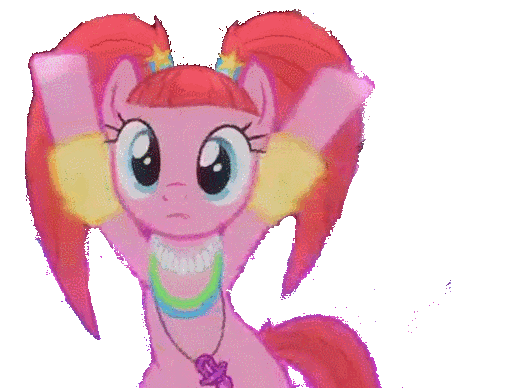 Size: 512x388 | Tagged: explicit, derpibooru import, edit, pacific glow, pony, the saddle row review, animated, anus, female, gif, nudity, simple background, solo, solo female, transparent background, vulva, wat