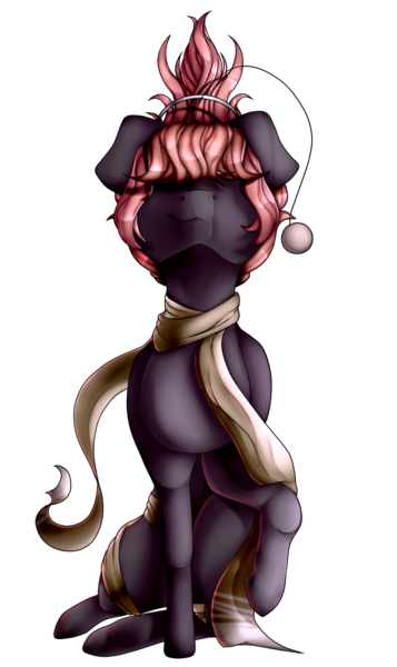 Size: 813x1365 | Tagged: safe, artist:xxmissteaxx, derpibooru import, oc, oc:seek, original species, pony, clothes, female, mare, scarf, simple background, solo, transparent background