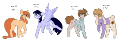 Size: 5000x1700 | Tagged: safe, artist:despotshy, derpibooru import, oc, oc:vadim, unofficial characters only, earth pony, hybrid, pegasus, pony, annoyed, clothes, female, floppy ears, flying, frown, glare, glasses, grin, hoodie, lidded eyes, looking at you, looking back, mare, question mark, rabbit pony, raised hoof, simple background, smiling, smirk, spread wings, sweater, transparent background, wide eyes, wings