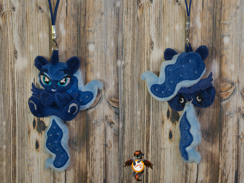 Size: 1334x1000 | Tagged: safe, artist:essorille, derpibooru import, princess luna, pony, chibi, craft, irl, keychain, photo, plushie, solo