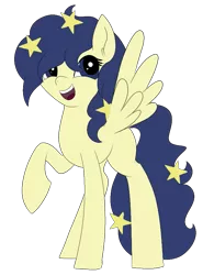 Size: 655x838 | Tagged: safe, artist:missmele-madness, derpibooru import, oc, oc:lantern light, pegasus, pony, female, happy, mare, raised hoof, simple background, solo, transparent background