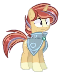 Size: 600x720 | Tagged: safe, artist:sapiira, derpibooru import, oc, oc:sunrise, pony, unicorn, cloak, clothes, male, offspring, parent:sunburst, parent:twilight sparkle, parents:twiburst, simple background, solo, stallion, transparent background