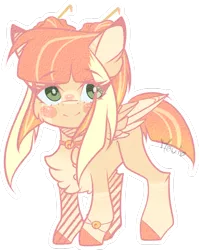 Size: 1024x1289 | Tagged: safe, artist:mauuwde, derpibooru import, oc, oc:lyshuu, unofficial characters only, pegasus, pony, chest fluff, chibi, female, mare, simple background, solo, transparent background