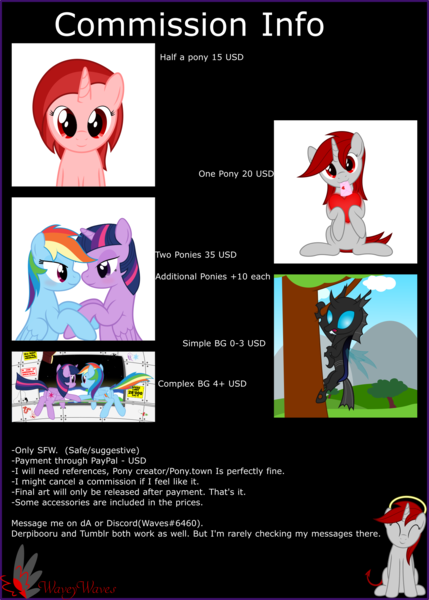 Size: 1429x2000 | Tagged: safe, artist:waveywaves, derpibooru import, rainbow dash, twilight sparkle, twilight sparkle (alicorn), oc, oc:ruby rey, oc:waves, alicorn, changeling, pony, commission info, female, heart, lesbian, shipping, space, spaceship, tree, twidash