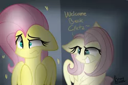 Size: 3000x2000 | Tagged: artist:lynchristina, derpibooru import, duality, evil side, fluttershy, safe