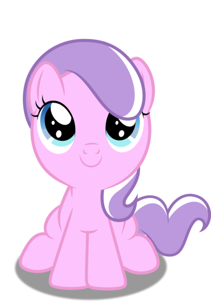 Size: 3439x5000 | Tagged: safe, artist:dashiesparkle, derpibooru import, edit, editor:slayerbvc, vector edit, diamond tiara, earth pony, pony, accessory-less edit, cute, diamondbetes, female, filly, looking up, missing accessory, simple background, solo, transparent background, vector