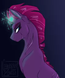 Size: 926x1100 | Tagged: safe, artist:cranberry--zombie, artist:legally-psychotic, derpibooru import, tempest shadow, pony, my little pony: the movie, eye scar, horn, magic, scar, solo, sparking horn