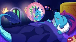 Size: 1000x560 | Tagged: artist:vavacung, comic:my life as a short dragon, cute, derpibooru import, dragon, dragon lord ember, dream, egg, emberbetes, emberspike, female, male, princess ember, shipping, spike, straight, suggestive