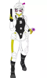 Size: 1555x2555 | Tagged: anthro, armor, artist:splint, boots, cautious, clothes, derpibooru import, frown, glasses, gloves, grenade, gun, oc, oc:doctor blue horizon, raised eyebrow, safe, shoes, weapon