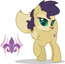 Size: 823x813 | Tagged: artist:mlp-trailgrazer, cat pony, chest fluff, colored sclera, cutie mark, derpibooru import, female, hybrid, interspecies offspring, my little pony: the movie, oc, oc:perfect prime, offspring, original species, parent:capper, parent:rarity, parents:capperity, raised hoof, safe, simple background, slit pupils, solo, transparent background, unofficial characters only, vector, whiskers