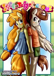 Size: 1116x1573 | Tagged: safe, artist:anibaruthecat, deleted from derpibooru, derpibooru import, pound cake, pumpkin cake, anthro, pegasus, unicorn, brother and sister, cakecest, caketwincest, female, incest, male