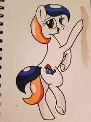 Size: 714x960 | Tagged: safe, artist:wolftendragon, derpibooru import, oc, oc:sud scrubber, ponified, unofficial characters only, earth pony, food pony, pony, female, mare, solo, tide pods, tide pony, traditional art