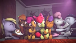 Size: 3840x2160 | Tagged: 3d, apple bloom, artist:viranimation, button mash, derpibooru import, dinky hooves, dinkysqueak, female, heart eyes, hearts and hooves day, kissing, male, pipsqueak, rumbelle, rumble, safe, scootaloo, scootamash, shipping, source filmmaker, straight, sweetie belle, tenderbloom, tender taps, wingding eyes