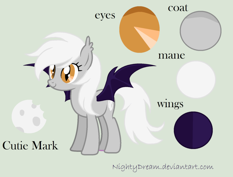 Size: 1816x1384 | Tagged: safe, artist:nightydream, derpibooru import, oc, oc:moonbite, bat pony, pony, female, mare, reference sheet, solo