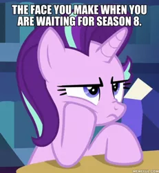 Size: 600x648 | Tagged: derpibooru import, edit, edited screencap, image macro, meme, safe, screencap, starlight glimmer, tfw, uncommon bond