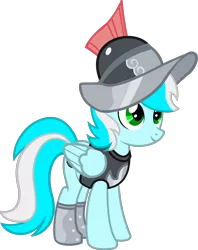 Size: 6097x7717 | Tagged: safe, artist:fletcherthehuntress, derpibooru import, oc, oc:cloudsky, pegasus, pony, absurd resolution, clothes, female, helmet, mare, morion, simple background, solo, transparent background, vector