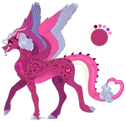 Size: 1895x1840 | Tagged: artist:bijutsuyoukai, derpibooru import, hybrid, interspecies offspring, oc, offspring, parent:discord, parent:princess cadance, parents:discodance, realistic horse legs, safe, simple background, solo, transparent background, unofficial characters only